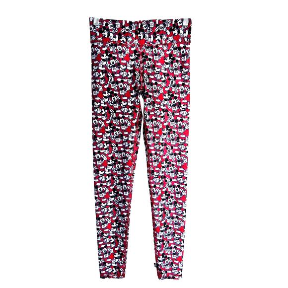 Disney x Terez Mickey Mouse Says Thumbs Up Hi-Shine Leggings Small - Picture 1 of 5